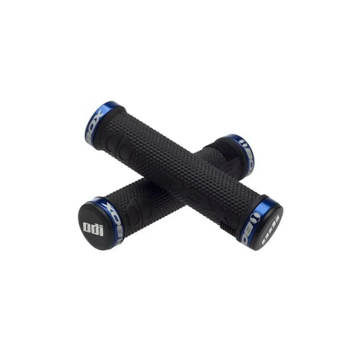 Box One Lock-On Grips Black/Blue Clamps